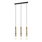 Italux Torla PEN-5041-3-BKBR lampa wisząca nowoczesna stalowa czarna mosiężny potrójna E27 3x40W IP20 49cm w sklepie internetowym Elektryczny.com