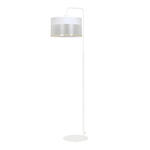 Emibig MUTO LP1 WHITE 604/LP1 lampa podłogowa metal duży biały abażur elegancka 1x60W E27 150cm w sklepie internetowym Elektryczny.com