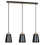 Emibig BOLERO 3 BLACK 442/3 lampa wisząca styl skandynawski drewno czarna potrójna 3x60W E27 66cm w sklepie internetowym Elektryczny.com