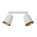 Emibig PRISM 2 WHITE / GOLD 407/2 plafon lampa sufitowa regulowane klosze biały złoty metalowy 2x60W E27 55cm w sklepie internetowym Elektryczny.com