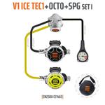Automat oddechowy Tecline V1 ICE TEC1 z oktopusem i manometrem - zestaw w sklepie internetowym DiveFactory24