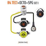 Automat oddechowy Tecline R4TEC1 z octopusem, manometrem i torbą gratis w sklepie internetowym DiveFactory24