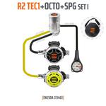 Automat oddechowy Tecline R2TEC1 z octopusem, manometrem i torba gratis w sklepie internetowym DiveFactory24