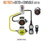 Automat oddechowy Tecline R2TEC1 z octopusem, konsolą, kompasem i torbą gratis w sklepie internetowym DiveFactory24