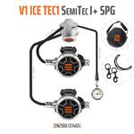 Automat oddechowy Tecline V1 ICE Tec1 Semitec z manometrem i torbą gratis w sklepie internetowym DiveFactory24