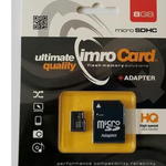 Karta pamieci IMRO MicroSDHC 8GB kl.4 + adapter w sklepie internetowym Maximallshop
