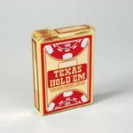 Texas Hold'em 100% plastic jumbo - poker czerwony, 55 kart Cartamundi w sklepie internetowym Xjoy.pl