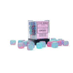 Chessex: Gemini 12mm d6 Gel Green-Pink/blue Luminary Dice Block (36 dice) w sklepie internetowym Xjoy.pl