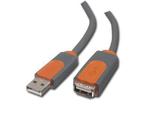 USB Extension Cable BELKIN (USB Type A 4-pin (Męski) - USB Type A 4-pin (Żeński) Double Shielded,4.8m) Szary/Pomarańczowy w sklepie internetowym alcsklep