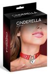 Skórzana Obroża Damska Cinderella Heart Lock Red w sklepie internetowym Erotic fantasies