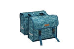Podwójna sakwa torba rowerowa na bagażnik Newlooxs Forest Fiori Double Blue w sklepie internetowym GoTravels 