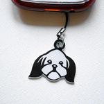 Pies Shih tzu breloczek, przywieszka do telefonu, charms w sklepie internetowym Psiakrew.pl