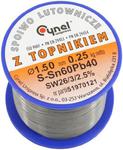 Cyna lutownicza spoiwo lutownicze topnikiem 1,5mm 250g SN60PB40 SN60PB40 w sklepie internetowym Tradelectra