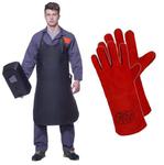 Profesjonalna Ochrona Podczas Spawania - Kompletny zestaw ochronny z fartuchem spawalniczym i rękawicami w sklepie internetowym AiT BHP