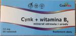 CYNK + witamina B6 30TABL. - Minerał Zdrowia i Urody. w sklepie internetowym Piramida Zdrowia