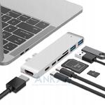 Adapter HUB 7w1 USB-C Dual Multimedia 4K dla Apple MacBook Pro w sklepie internetowym Ankan