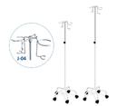 JSK2A/J-04 stojak kroplówki regulowany z głowicą J-04 2 haczyki i 2 koszyki w sklepie internetowym Artykuły medyczne