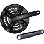 Mechanizm korbowy Shimano FC-M171 C888C3 170-48x38x28T czarny z osłoną w sklepie internetowym Sporti.pl