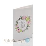 Mini-Album TS Nasz Ślub kwiaty na cztery zdjęcia 15x21 w sklepie internetowym Fotokoszyk.pl