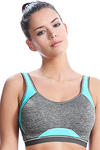 Crop Top - Freya Active - biustonosz sportowy AA4004 - popiel i błękit w sklepie internetowym Adore.pl 