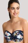 Florentine - Panache Swim - bandeau SW1053 - granat i kwiaty w sklepie internetowym Adore.pl 