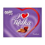 Czekoladki mleczne z mleka alpejskiego z nadzieniem migdałowym I Love Milka 110g w sklepie internetowym InternetowySupermarket.pl