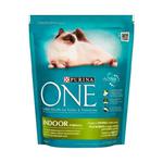 PURINA ONE Indoor Formula Pełnoporcjowa karma dla dorosłych kotów bogata w indyka i ziarna 800g w sklepie internetowym InternetowySupermarket.pl