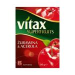 Vitax Superfruits Żurawina i Acerola Herbata ziołowo-owocowa 30g (15 kopertek) w sklepie internetowym InternetowySupermarket.pl