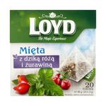 Loyd Herbatka ziołowa aromatyzowana mięta z dziką różą i żurawiną 40g (20 torebek) w sklepie internetowym InternetowySupermarket.pl