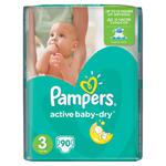 Pampers Active Baby-Dry Pieluszki 3 Midi 90 sztuk w sklepie internetowym InternetowySupermarket.pl