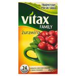 Vitax Family Herbatka owocowo-ziołowa o smaku żurawiny 48g (24 torebki) w sklepie internetowym InternetowySupermarket.pl