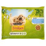 Friskies Vitafit Junior z kurczakiem i marchewką w sosie Pełnoporcjowa karma dla szczeniąt 4 x 100g w sklepie internetowym InternetowySupermarket.pl