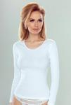 Koszulka damska z długim rękawem Irene Eldar biała w sklepie internetowym SklepKZ