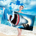 Ręcznik plażowy 100x180 niebieski rekin w sklepie internetowym SklepKZ