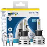 Żarówki LED H3 NARVA Range Performance LED 12/24V 19W (6500K) + żarówki LED W5W w sklepie internetowym dwr.com.pl