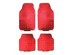 Czerwone dywaniki samochodowe, aluminiowe, metalizowane w sklepie internetowym dwr.com.pl