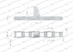 Łańcuch obrywacza kolb przystawki do kukurydzy zamknięty 57 ogniw CA550 x 57LS zastosowanie Laverda WARYŃSKI w sklepie internetowym ROLGUT.pl