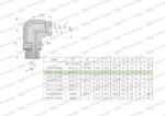 Kolanko hydrauliczne nastawne BB M14x1.5 08L x 1/4"BSP z regulacją Waryński w sklepie internetowym ROLGUT.pl