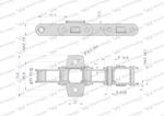 Łańcuch podajnika CA550VD łapka K1 co 4 ogniwa 5m Waryński w sklepie internetowym ROLGUT.pl