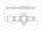 Łańcuch podajnika S55 łapka K1 co 4 ogniwa 5m Waryński w sklepie internetowym ROLGUT.pl