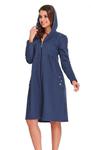 Szlafrok damski Doctor Nap SCL.9925.DEEP_BLUE w sklepie internetowym Ladyline.pl