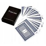 Karty do gry Poker Club 100% Plastic - Talia kolor niebieski w sklepie internetowym Grajlandia.com.pl