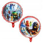 Balon Foliowy Na Hel OKRĄGŁY - NINJAGO - śr. 45cm w sklepie internetowym Grajlandia.com.pl