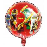 Balon Foliowy Na Hel OKRĄGŁY - NINJAGO - śr. 45cm w sklepie internetowym Grajlandia.com.pl