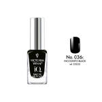 Lakier klasyczny iQ Nail Polish 036 INCOGNITO BLACK Victoria Vynn - 9 ml ( termin 10.2023 ) w sklepie internetowym Zawszepiekna.pl