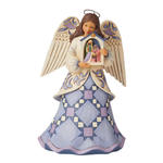 Anioł z szopką "Narodził się Zbawiciel" 6008922 Jim Shore figurka ozdoba świąteczna w sklepie internetowym MoodGood.pl