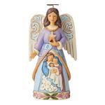 Anioł Szopka Święta Rodzina Starlit Serenity (Angel with Holy Family Figurine) 6004245 Jim Shore figurka ozdoba świąteczna gwiazdor w sklepie internetowym MoodGood.pl