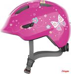 Kask rowerowy dziecięcy ABUS Smiley 3.0 pink butterfly w sklepie internetowym OlimpiaSport.pl
