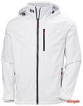 Kurtka żeglarska męska HELLY HANSEN CREW HOODED 2.0 - White w sklepie internetowym OlimpiaSport.pl