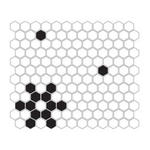 Mini Hexagon B&W Snow Mozaika 26x30 w sklepie internetowym dekordia.pl